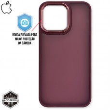 Capa iPhone 14 Pro Max - Clear Case Fosca Dark Pink